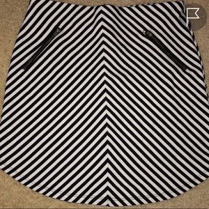 Monteau Striped Mini Skirt